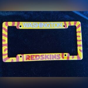 Vintage NFL Washington Redskins License Plate Cover